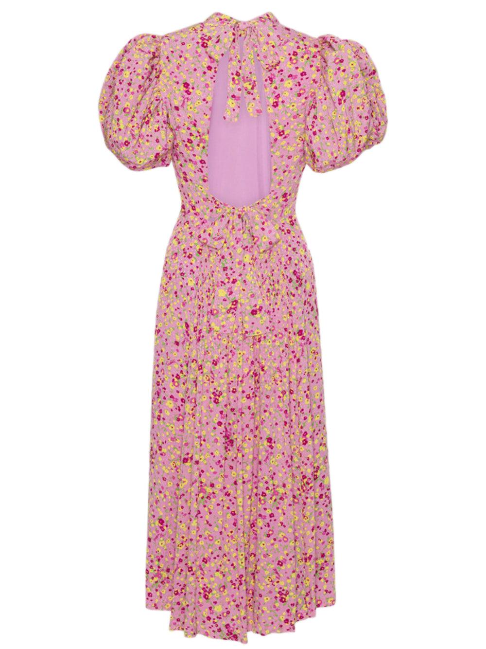 ROTATE Jacquard Puffy Dress