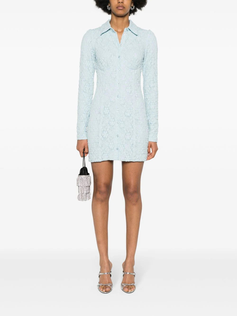 ROTATE Lace Shirt Dress