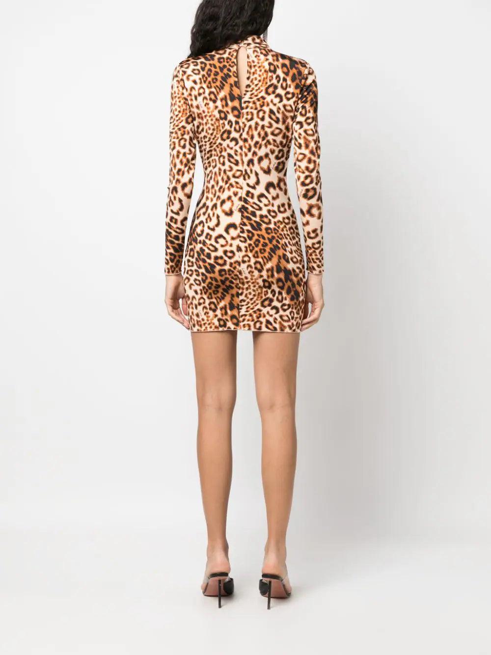 ROTATE Leopard Minidress