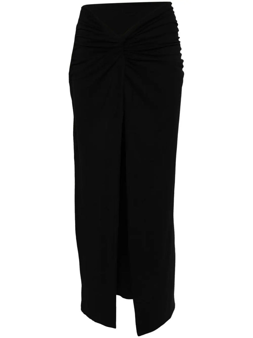 ROTATE Long skirt with twisted detail