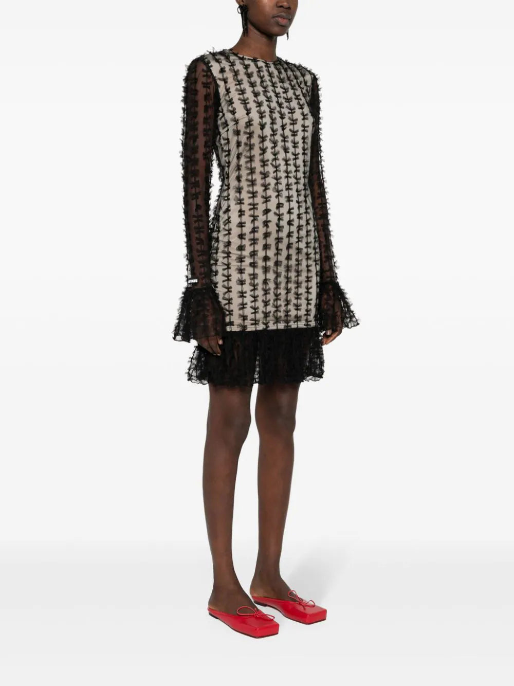 ROTATE Mesh Mini Dress