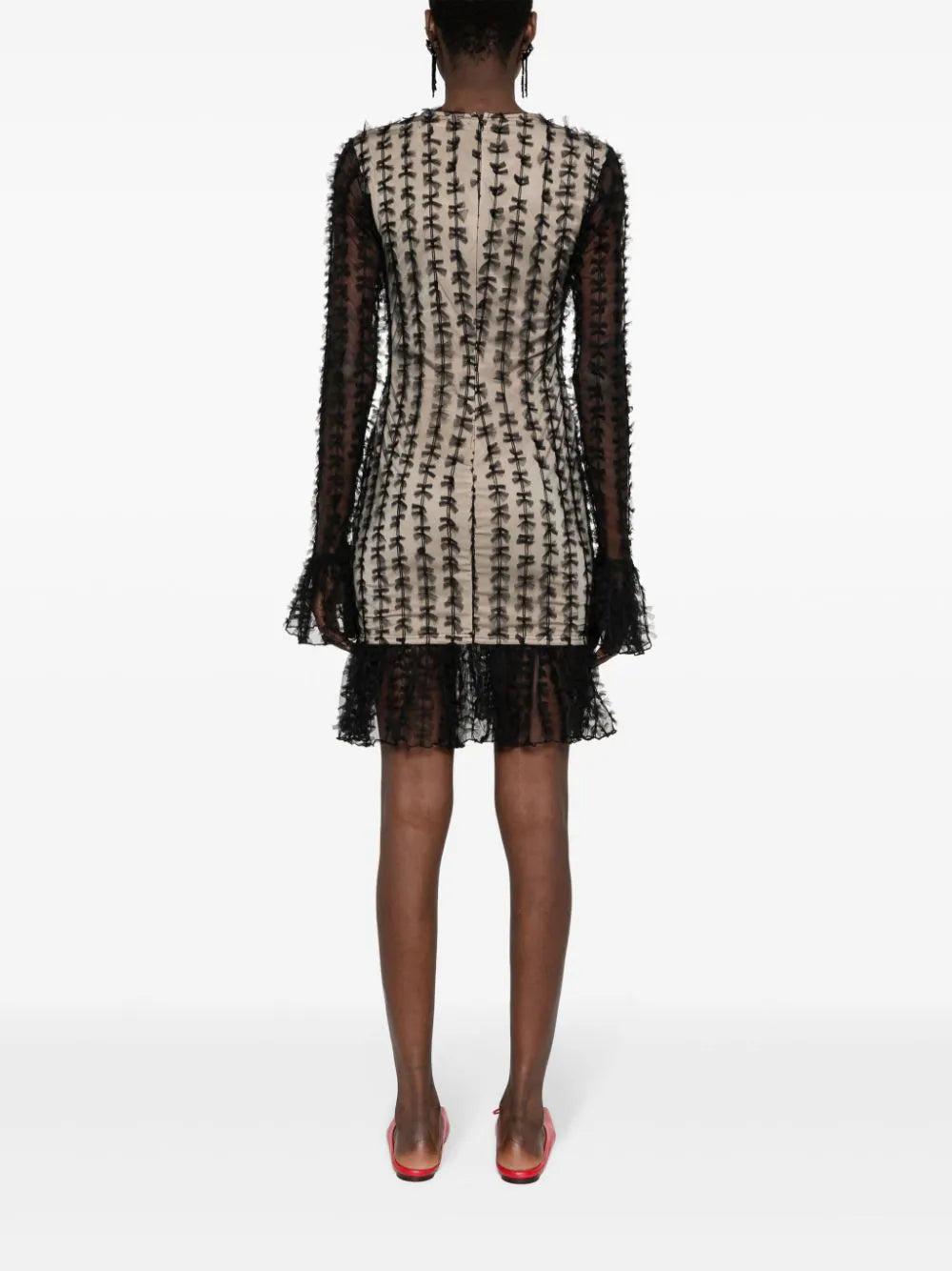ROTATE Mesh Mini Dress