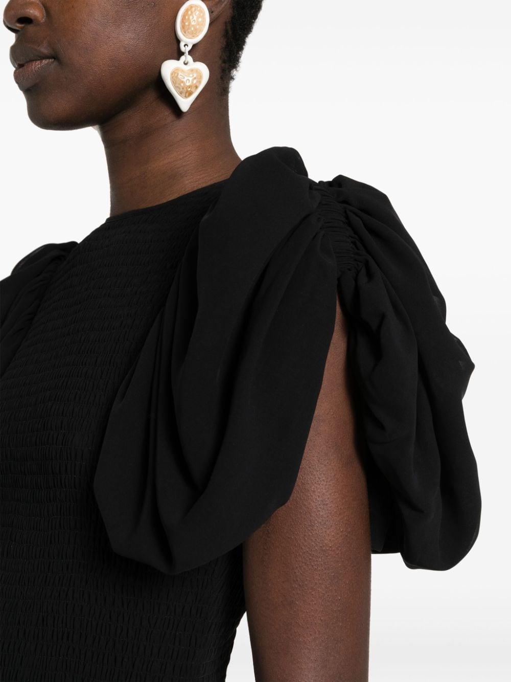 ROTATE Midi Chiffon Dress
