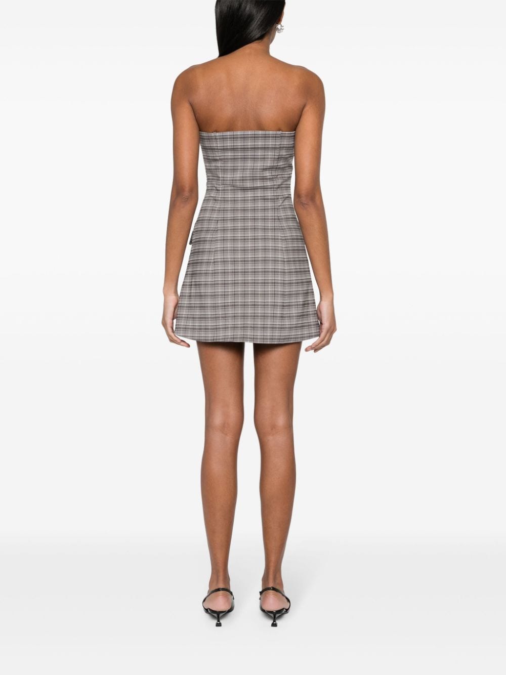 ROTATE Mini Dress Check
