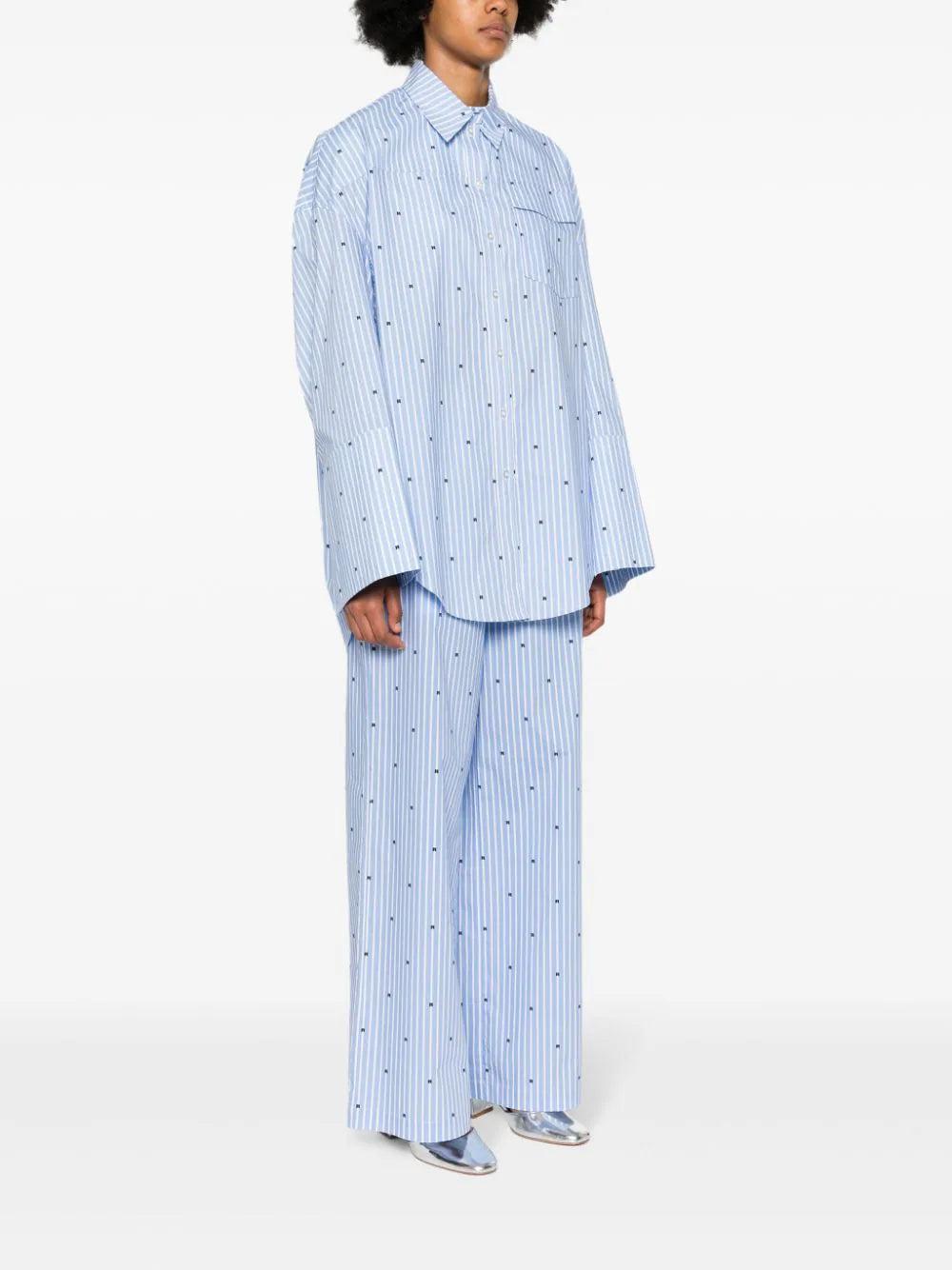 ROTATE Oversized Shirt Blue