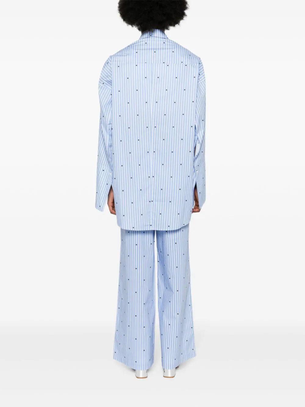 ROTATE Oversized Shirt Blue
