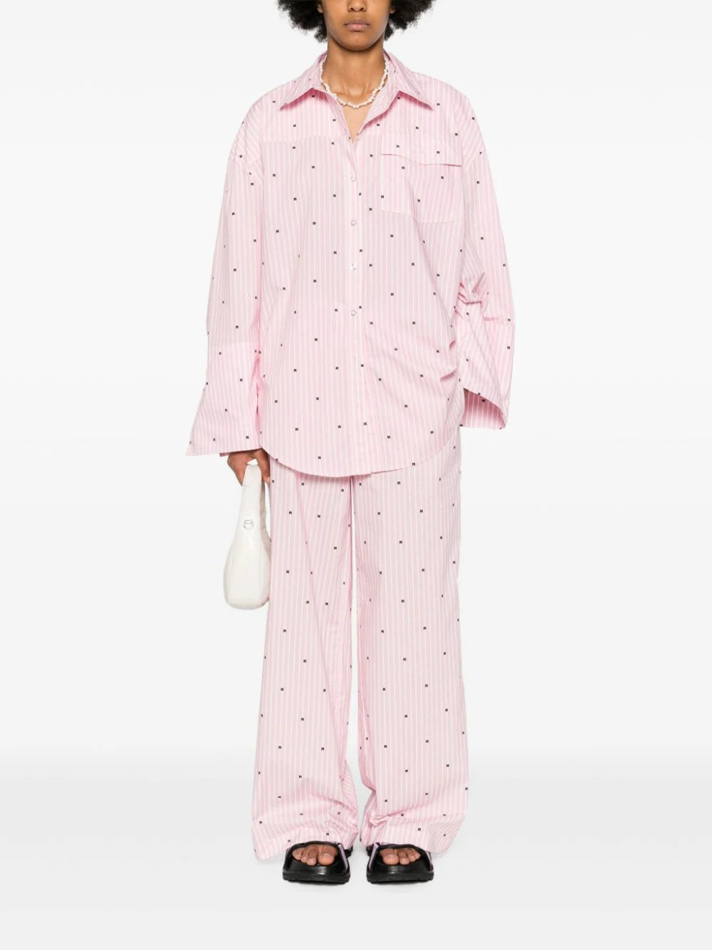 ROTATE Oversized Shirt Blue