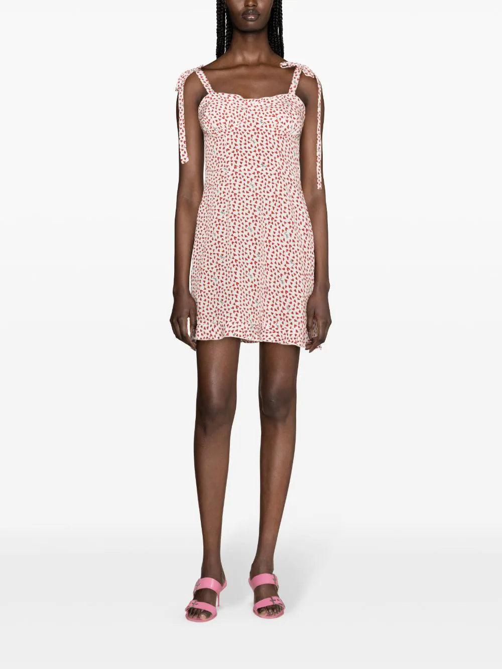 ROTATE Printed Mini Dress
