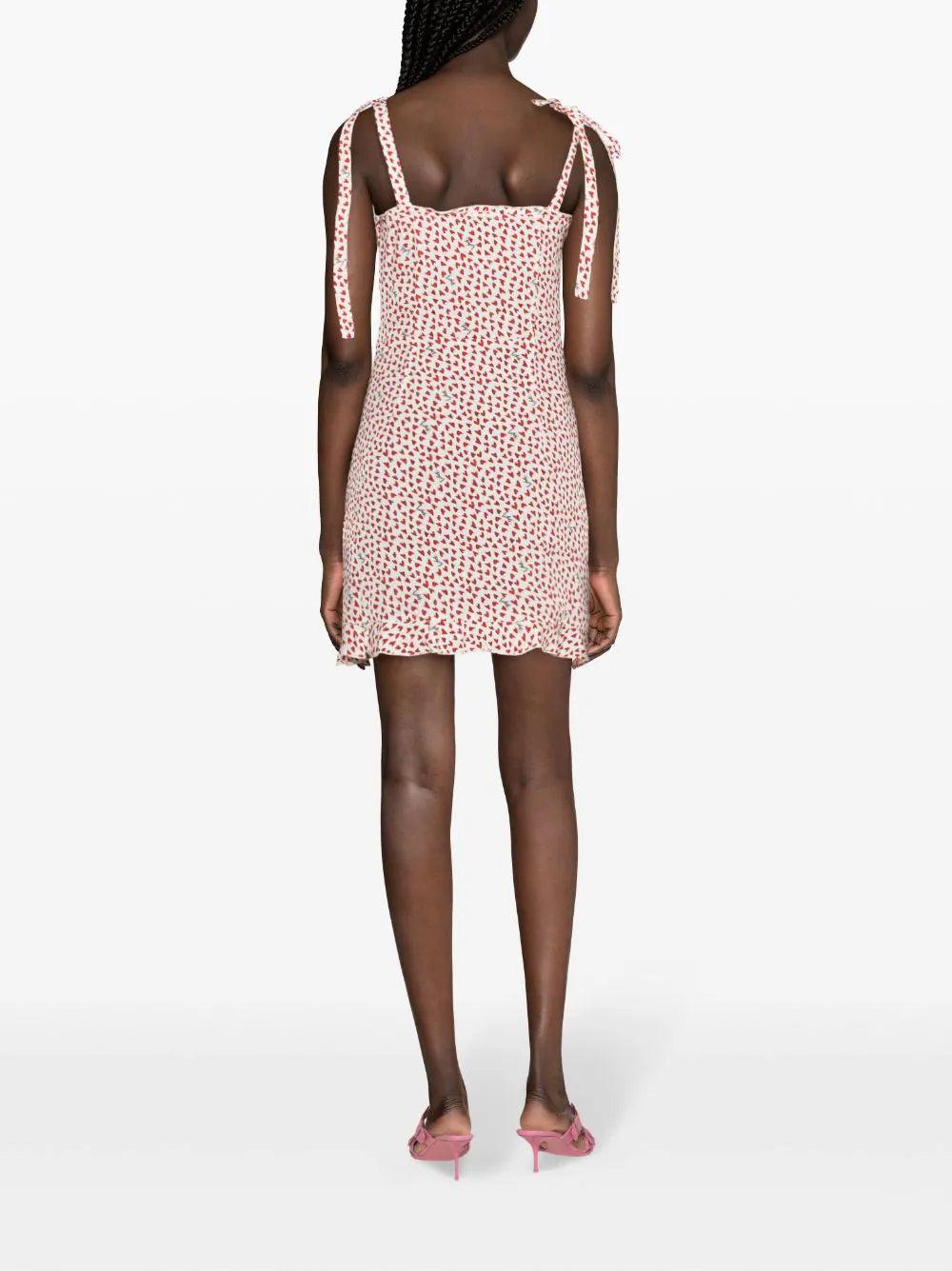 ROTATE Printed Mini Dress