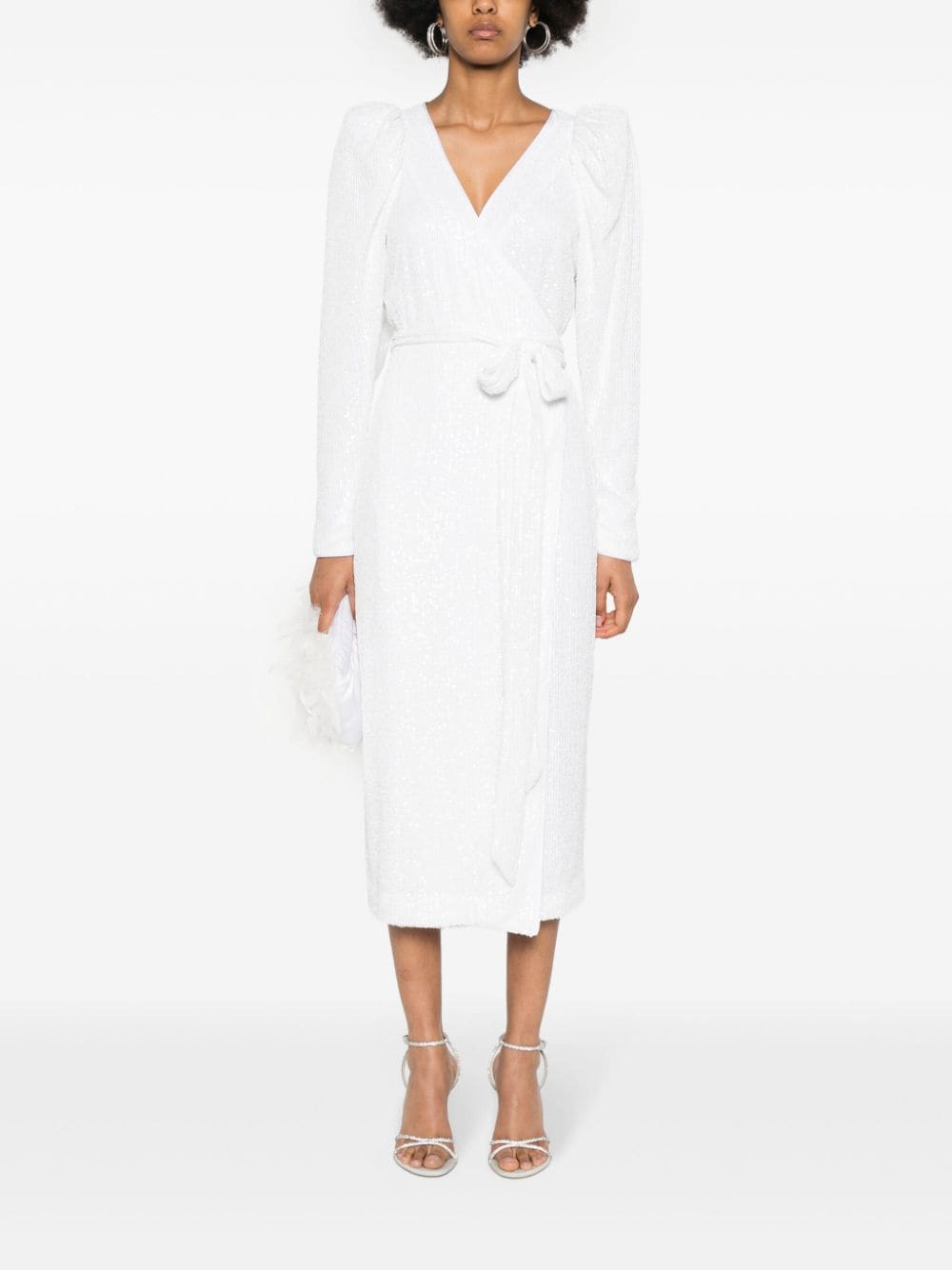 ROTATE Sequin-embellished Midi Dress
