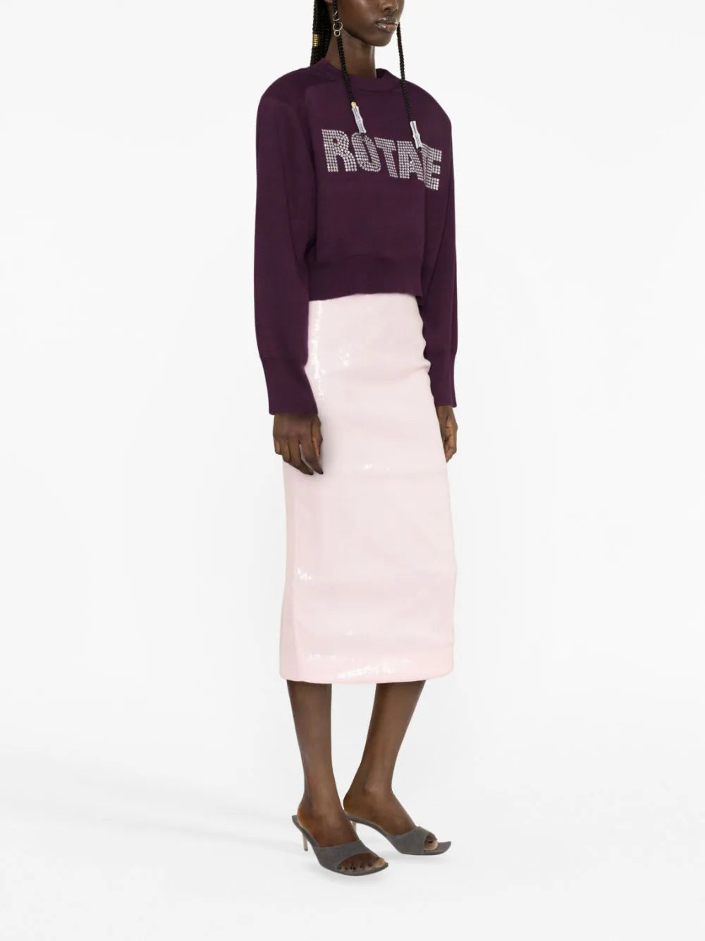 ROTATE Sequin Midi Pencil Skirt