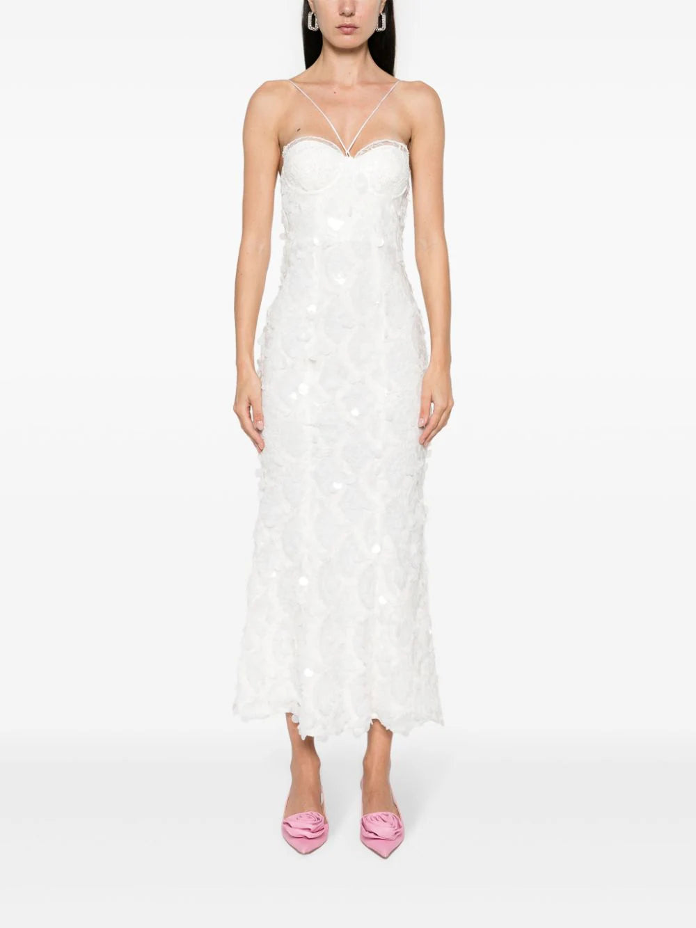 ROTATE Sequin Midi Slip Dress