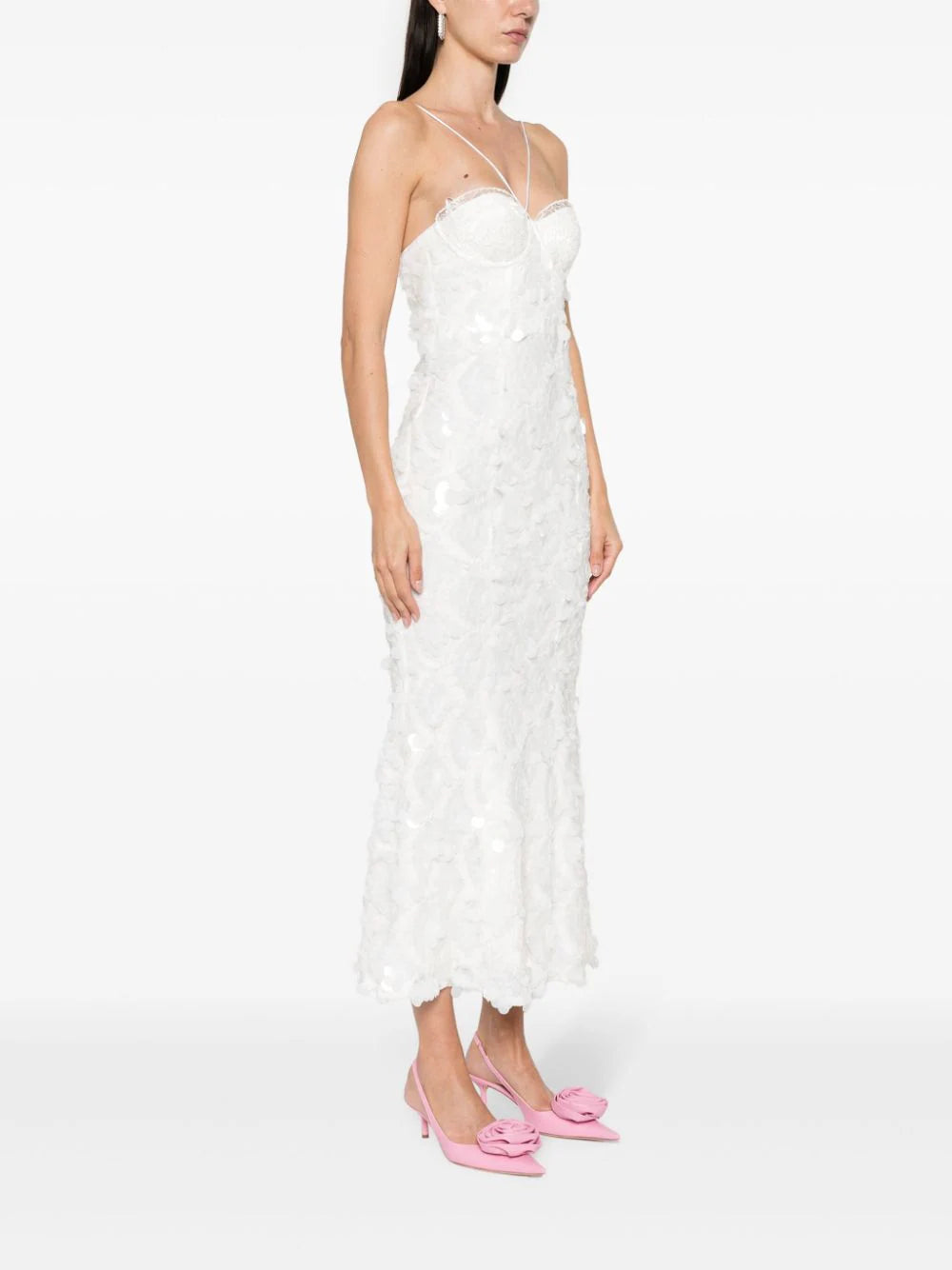 ROTATE Sequin Midi Slip Dress