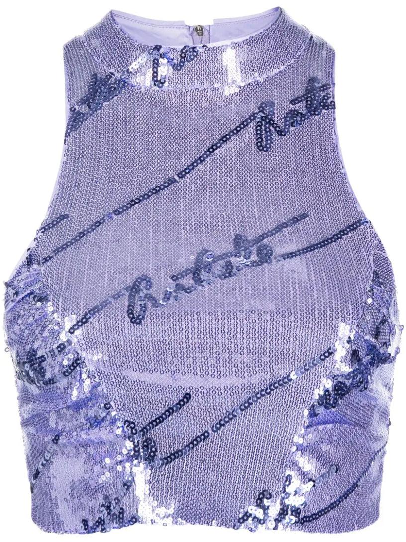 ROTATE Sequin tank top