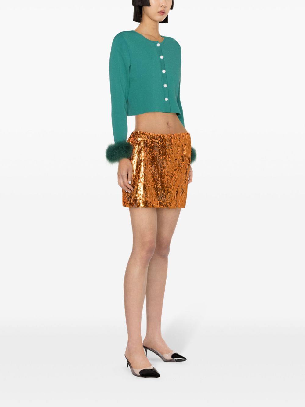 ROTATE Sequins Mini Skirt
