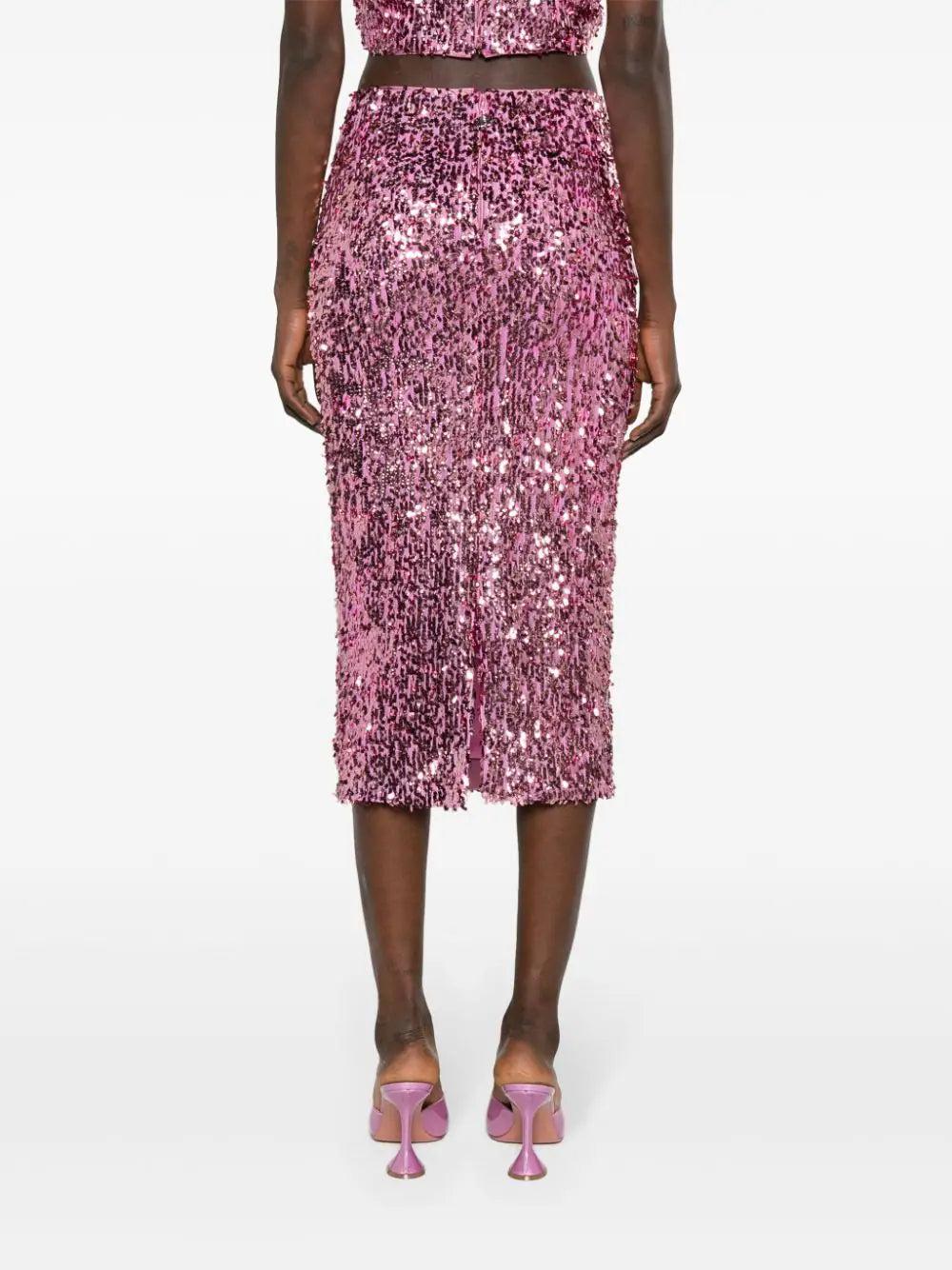 ROTATE Sequins Pencil Skirt