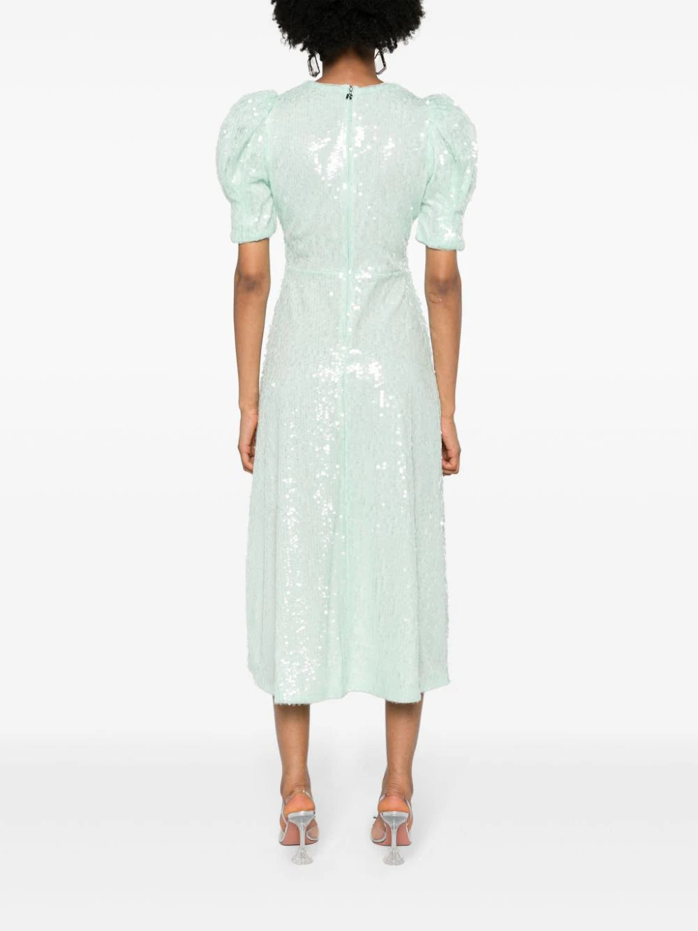 ROTATE Sequins V-neck Dress