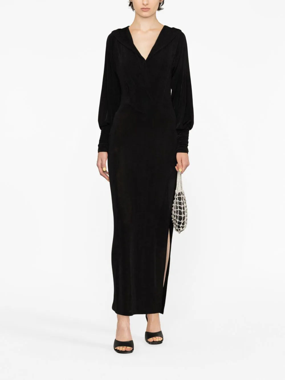 ROTATE Slinky Dress W/ Maxi Hood