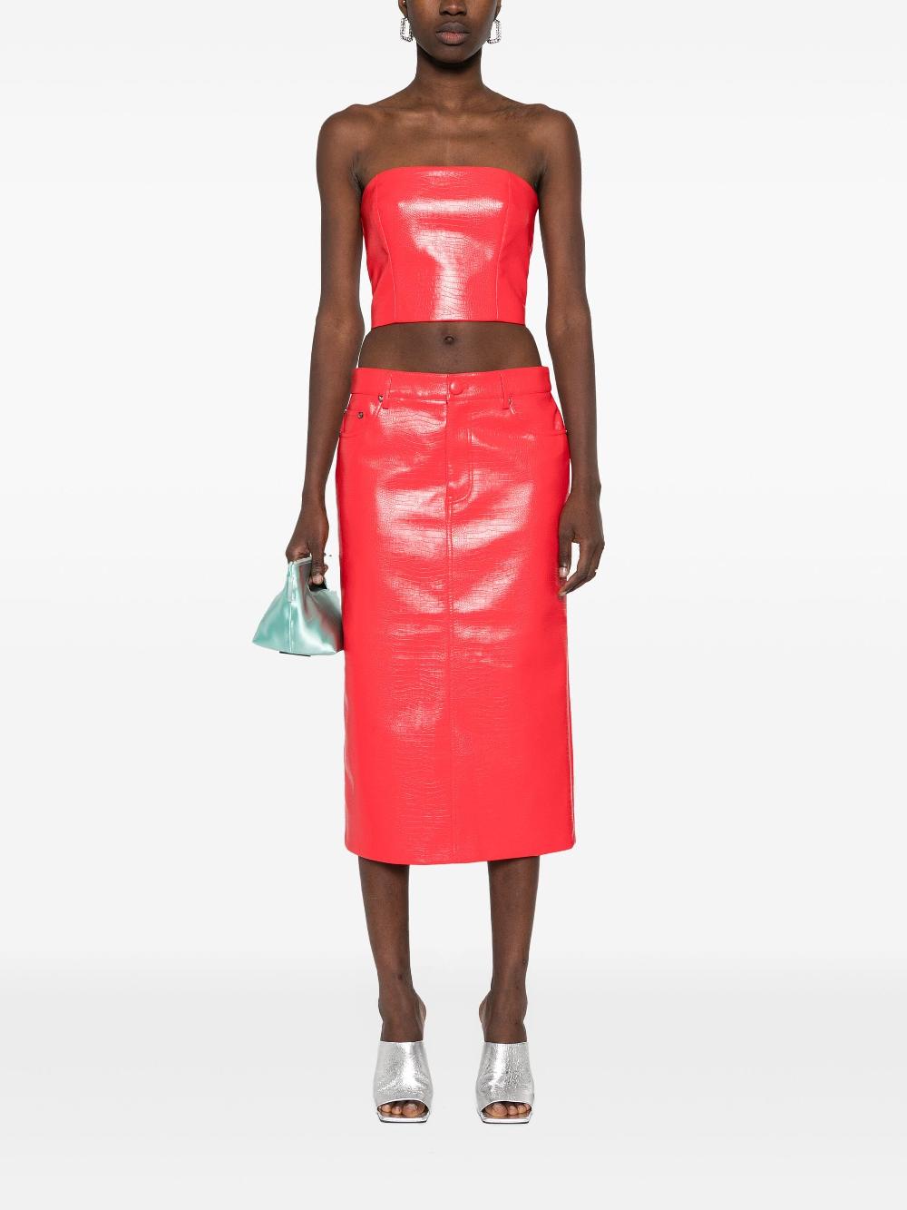 ROTATE Textured Cropped Top