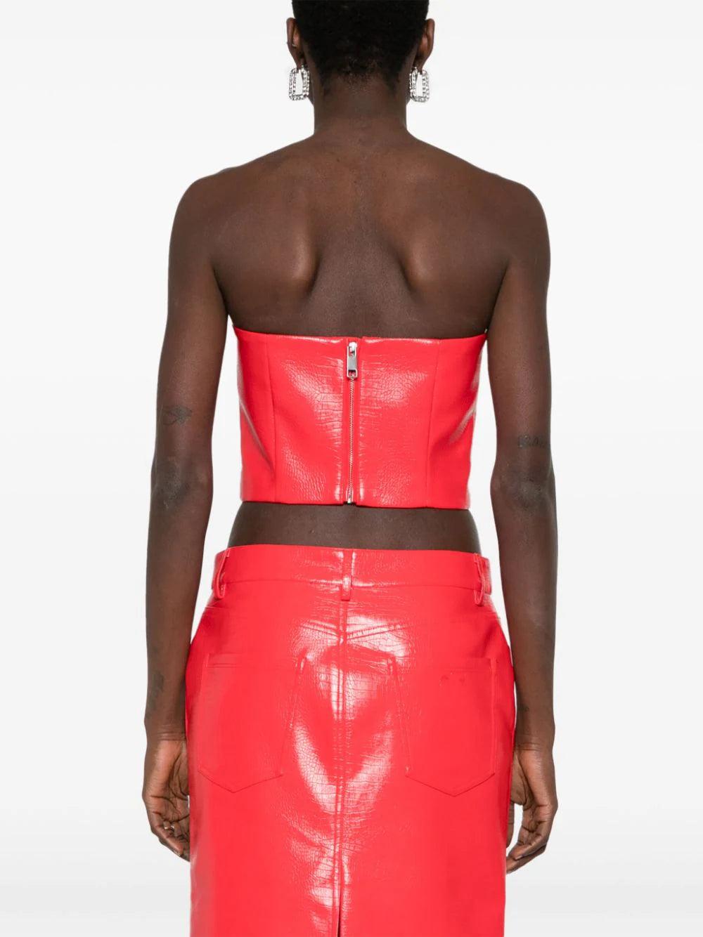 ROTATE Textured Cropped Top