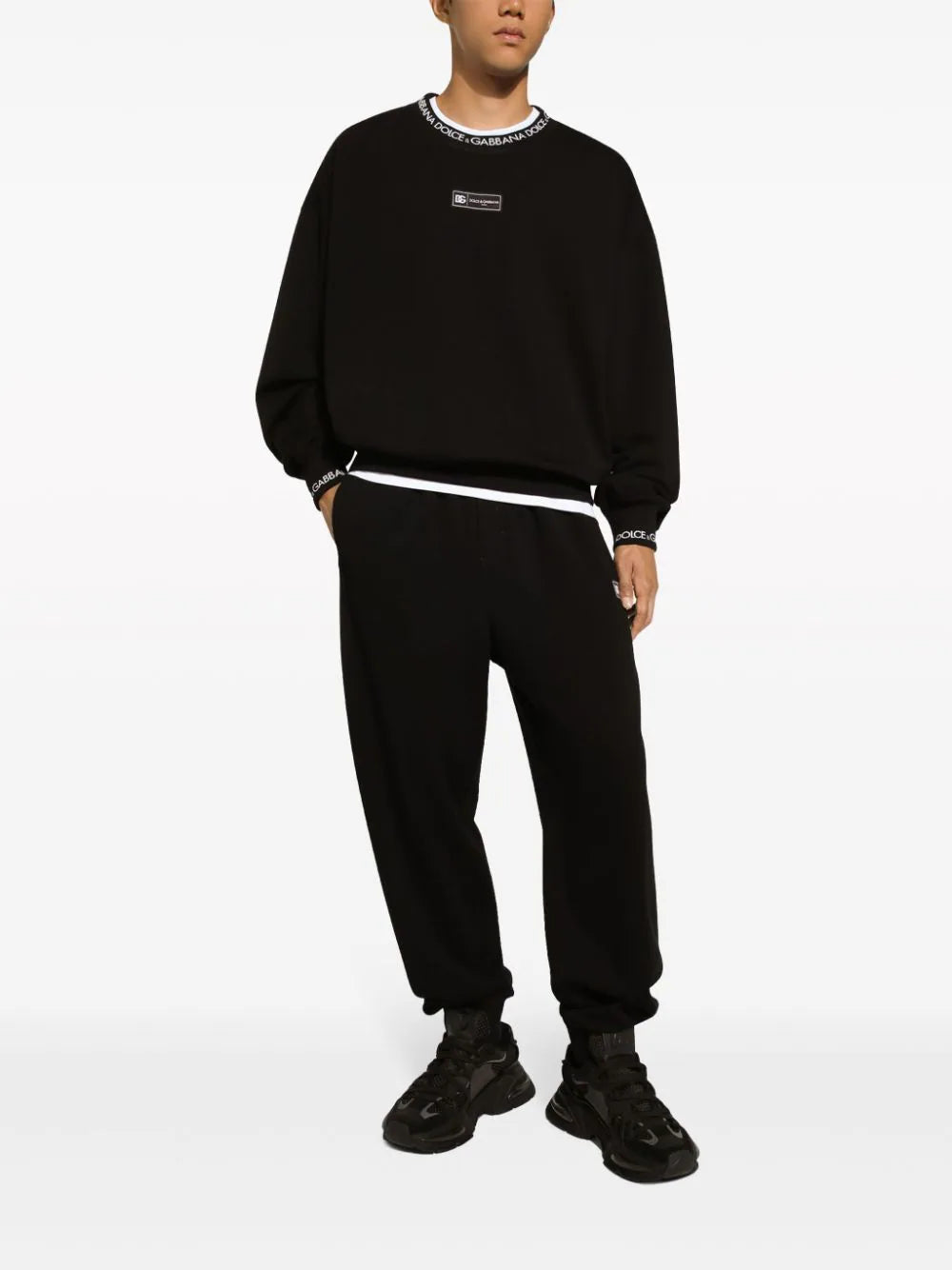 Dolce & Gabbana Round-neck Sweatshirt With Dolce&gabbana Logo