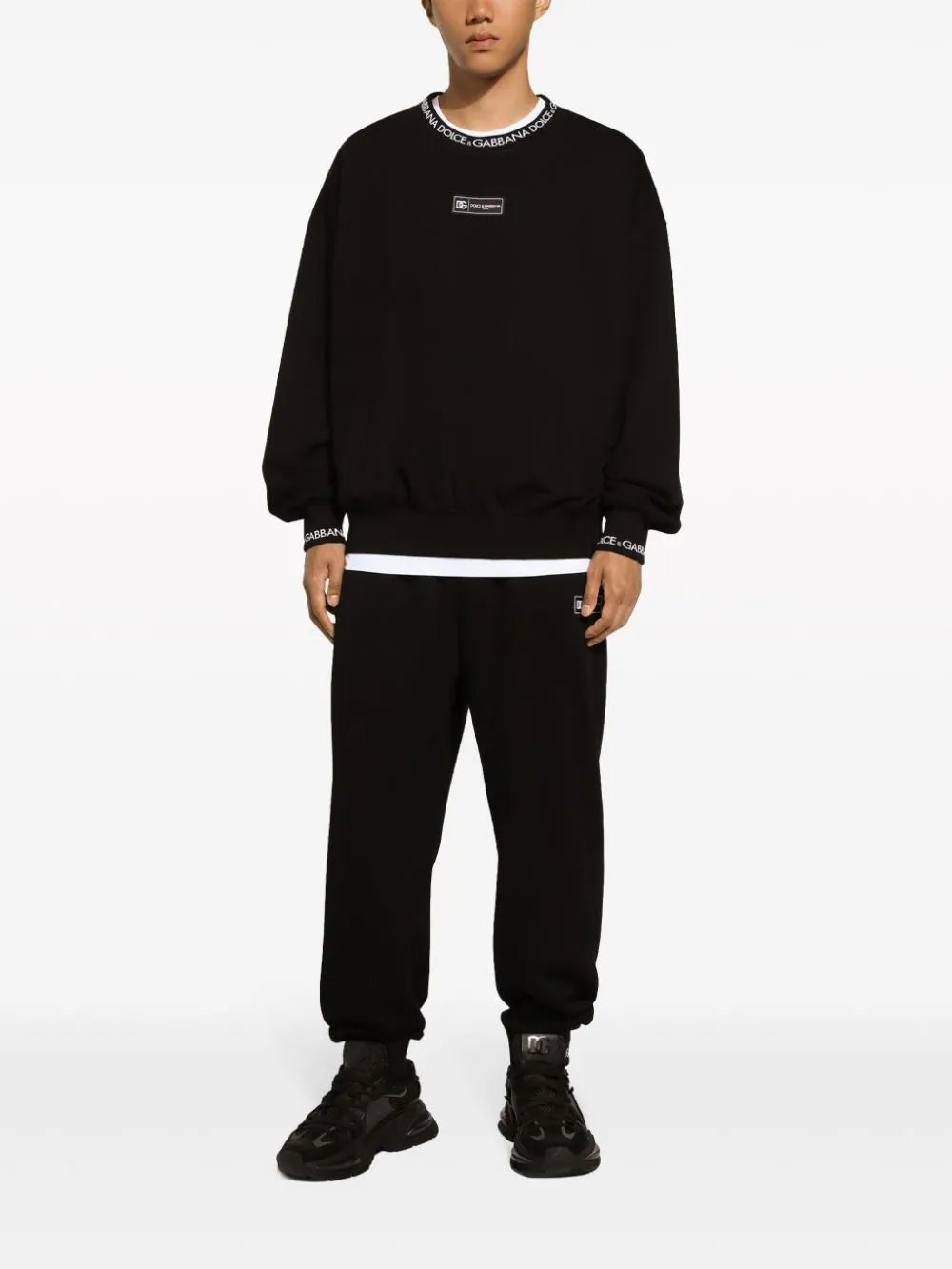 Dolce & Gabbana Round-neck Sweatshirt With Dolce&gabbana Logo