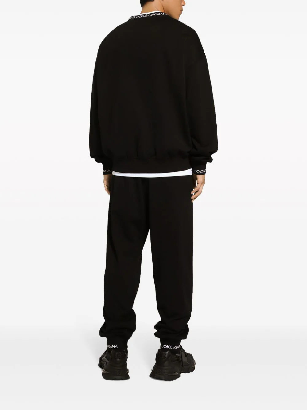 Dolce & Gabbana Round-neck Sweatshirt With Dolce&gabbana Logo