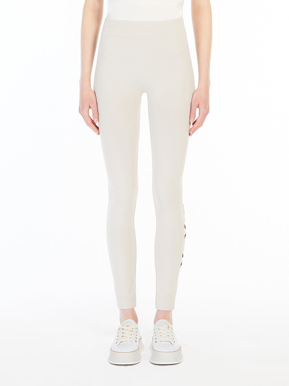 S Max Mara Basilea Technical Leggings With Logo