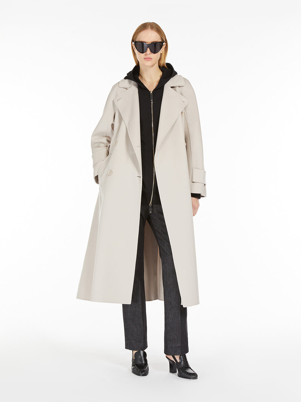 S Max Mara Cotton Sweatshirt With Zip