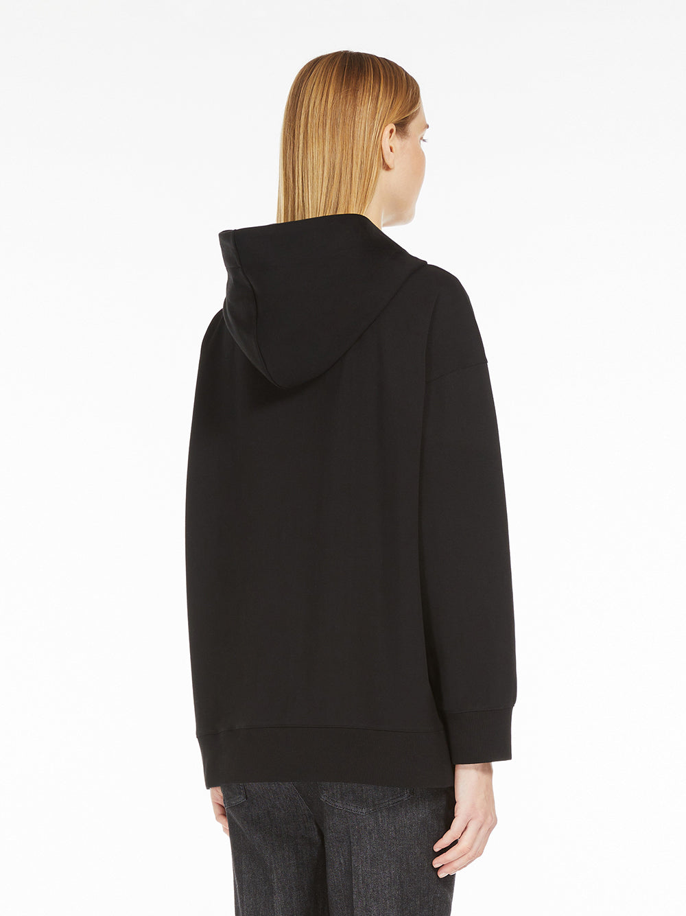 S Max Mara Cotton Sweatshirt With Zip