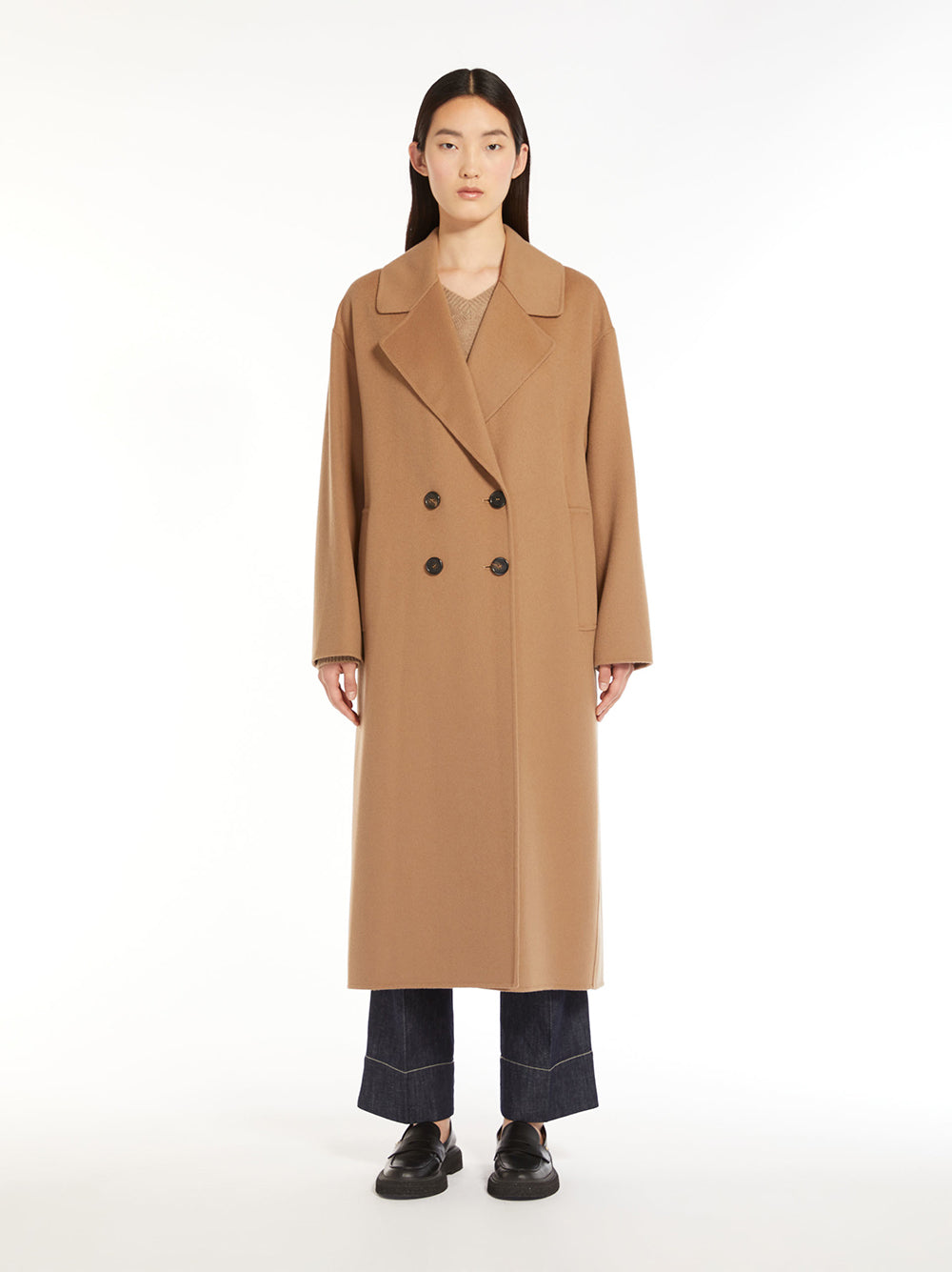 S Max Mara Double-breasted Wool Coat