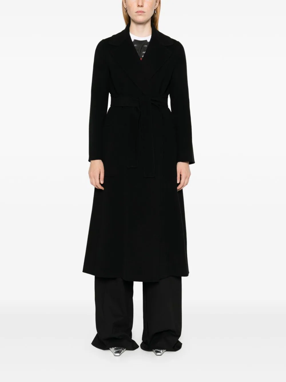 S Max Mara Wool Wrap Coat
