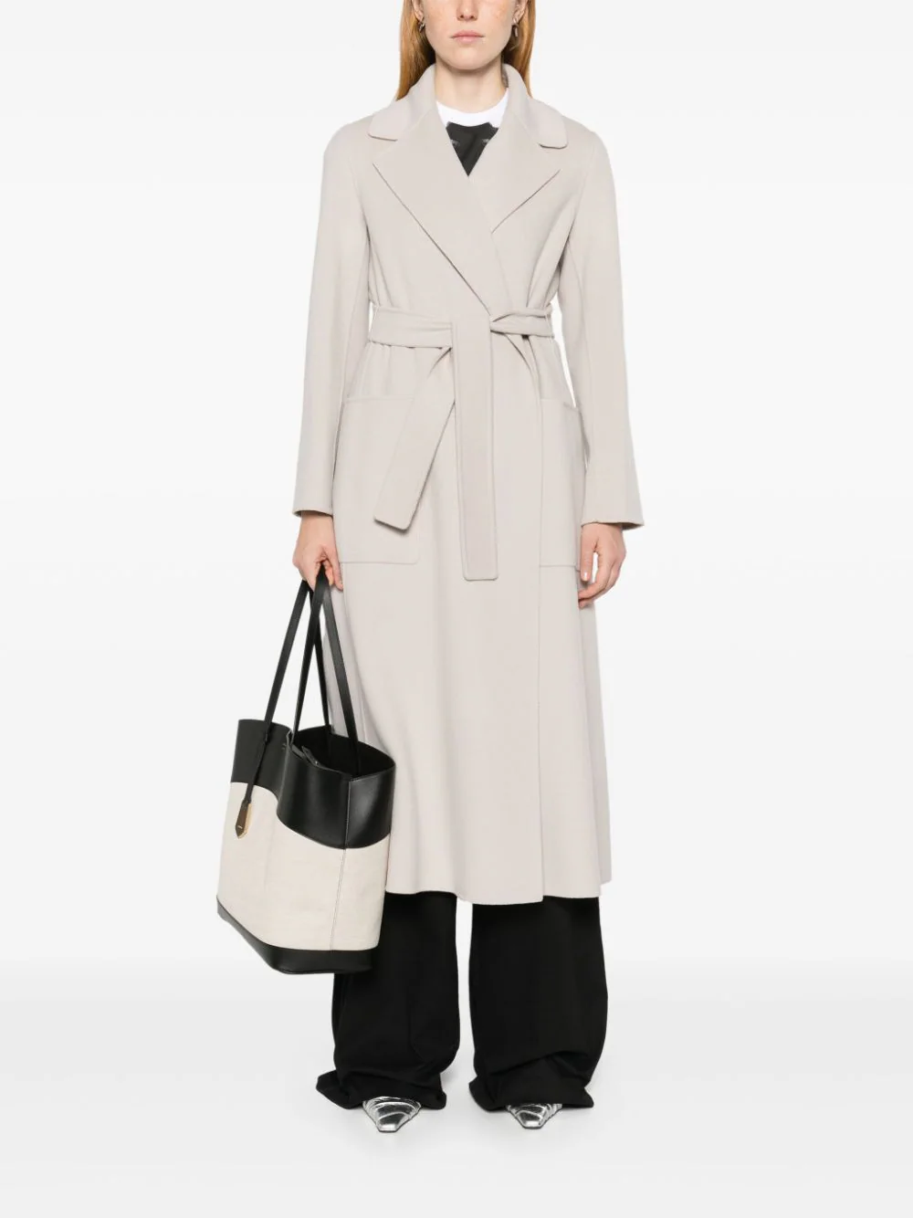 S Max Mara Wool Wrap Coat