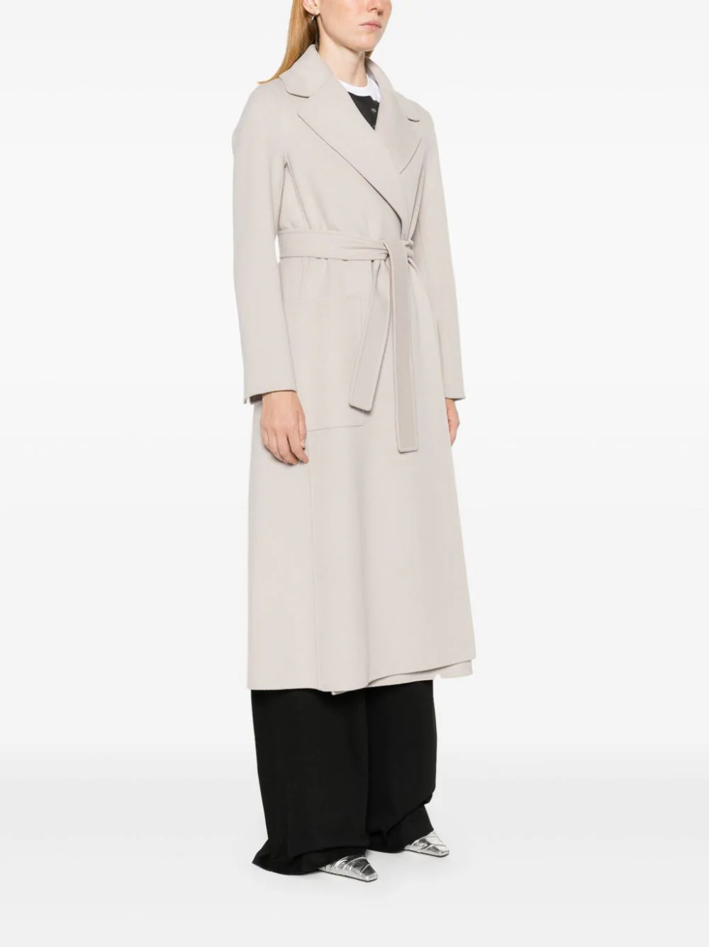 S Max Mara Wool Wrap Coat