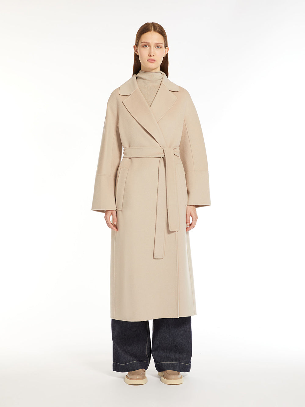 S Max Mara Wool Wrap Coat