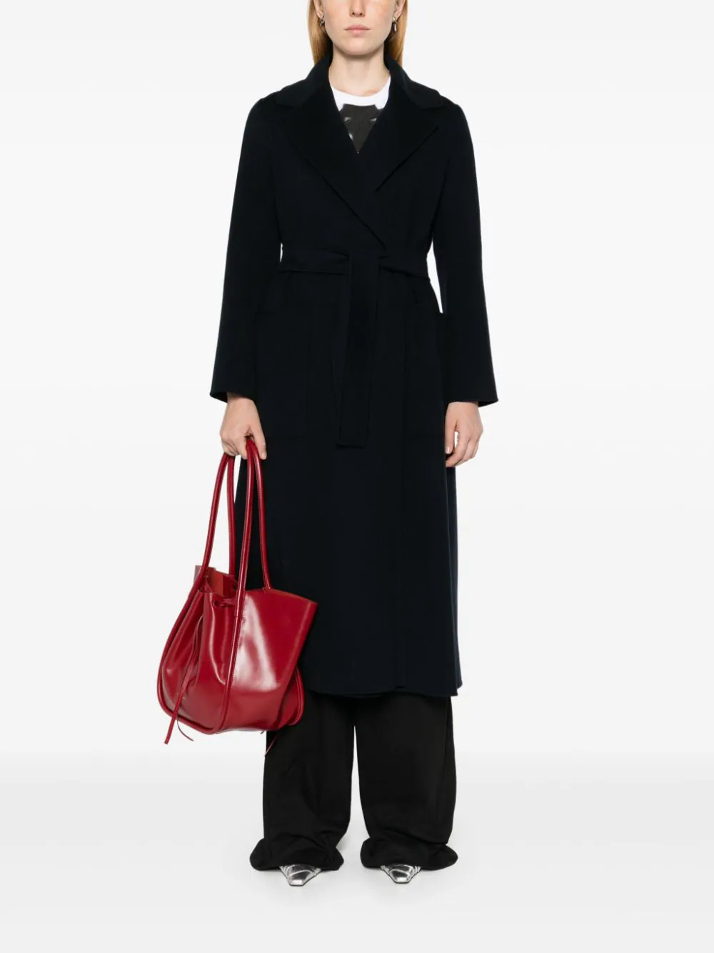 S Max Mara Wool Wrap Coat