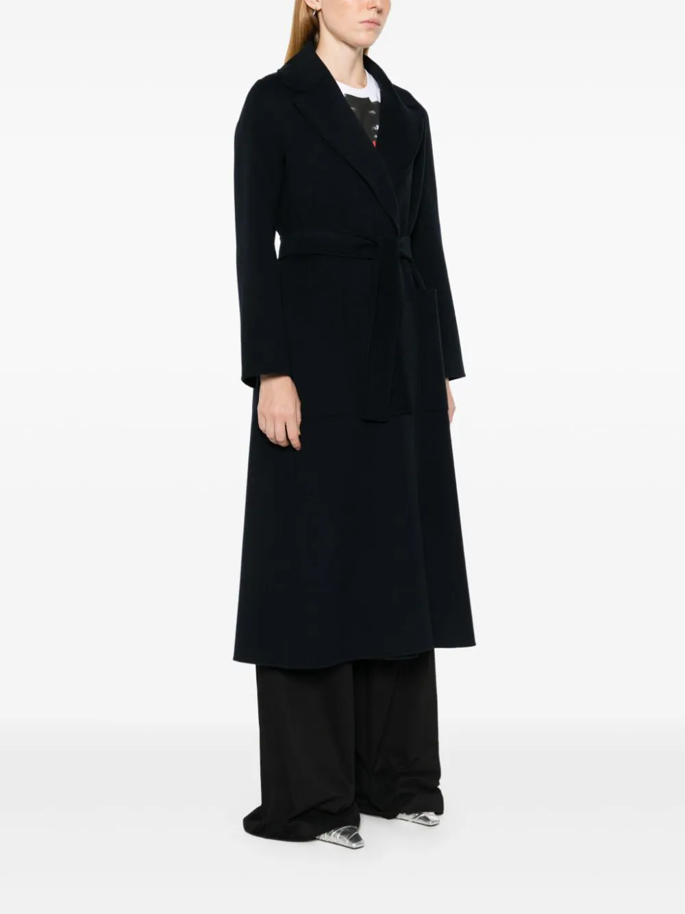 S Max Mara Wool Wrap Coat