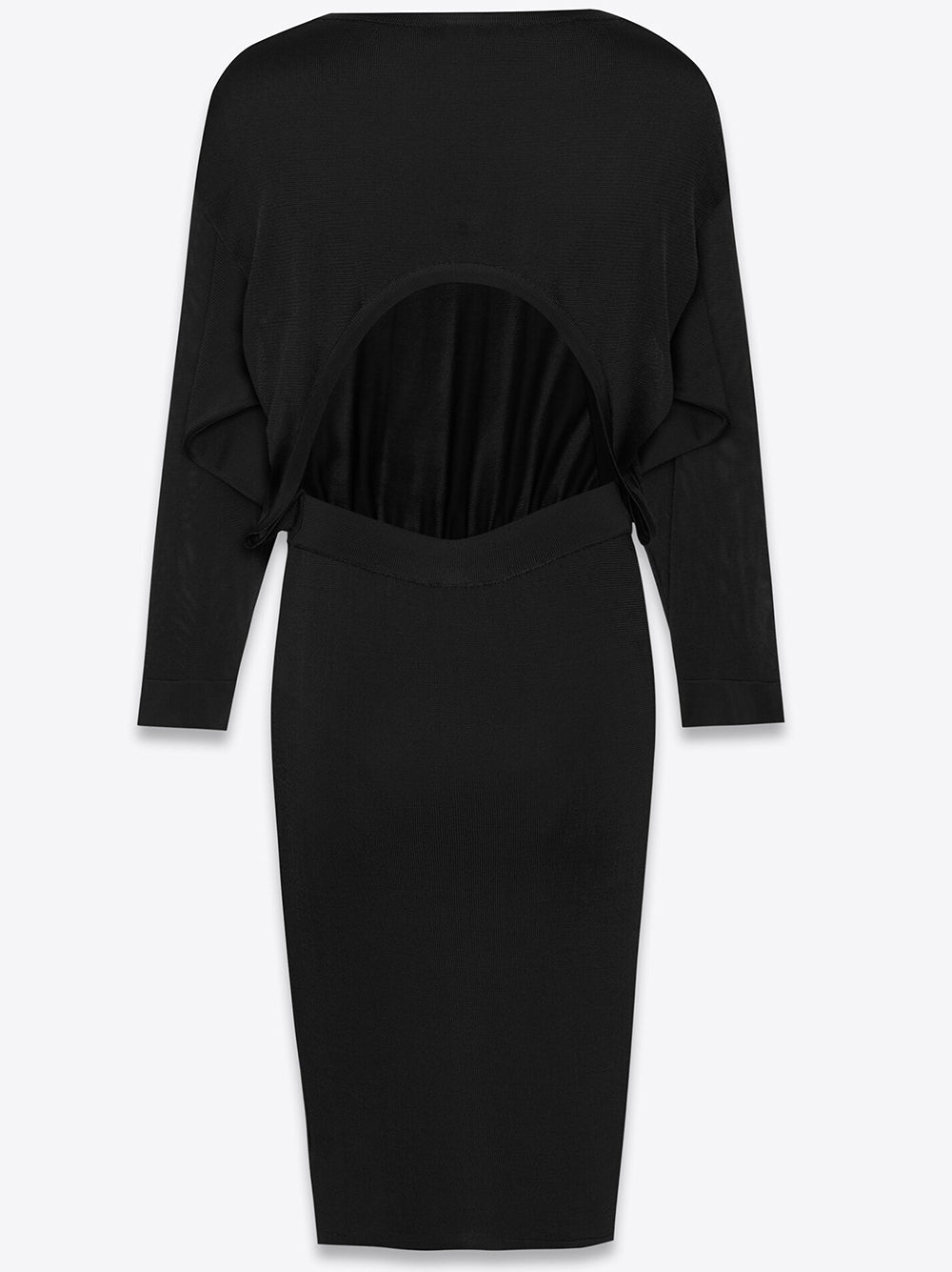 Saint Laurent Backless Dress In Knit