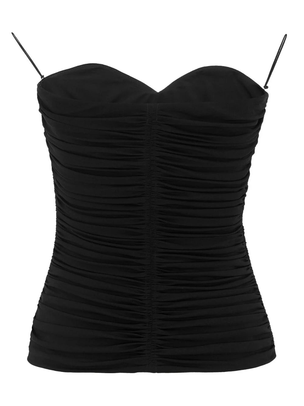 Saint Laurent Bustier In Crepe Jersey