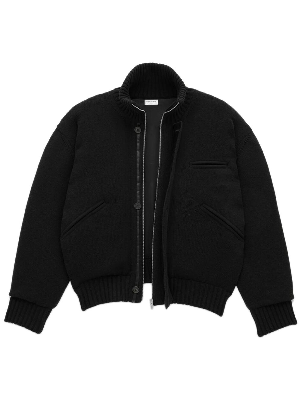 Saint Laurent Cardigan Jacket In Wool
