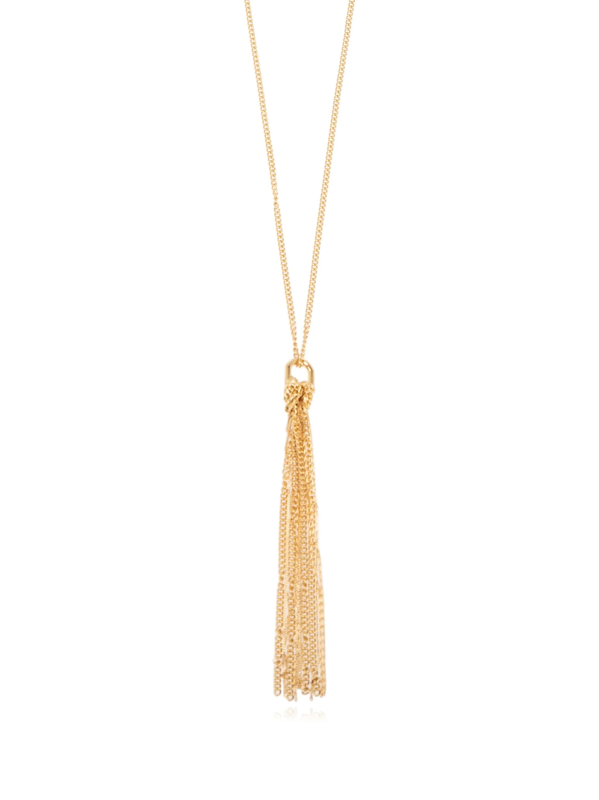 Saint Laurent Cassande Tassel Necklace