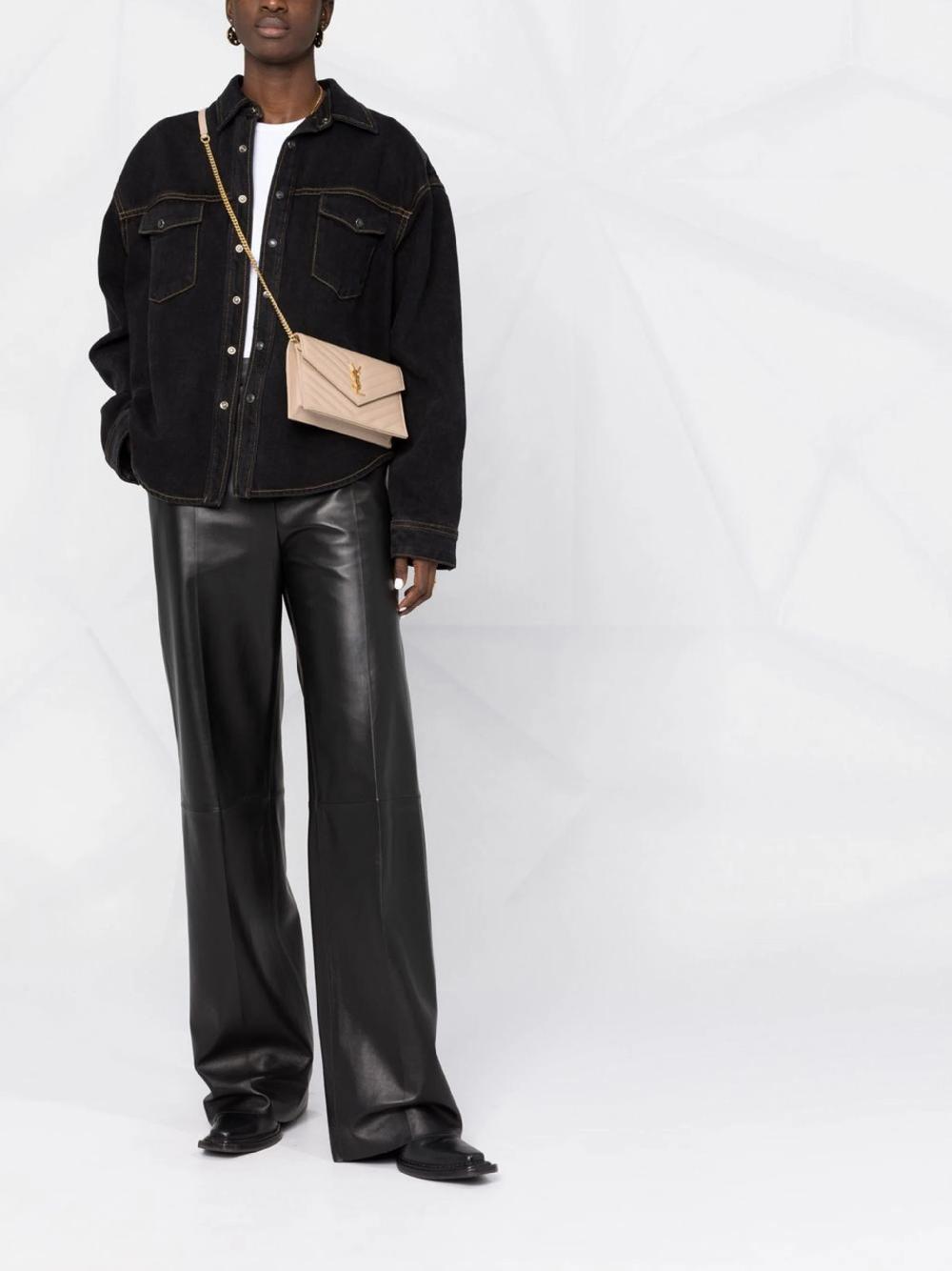 Saint Laurent Cassandre Envelope Chain Wallet