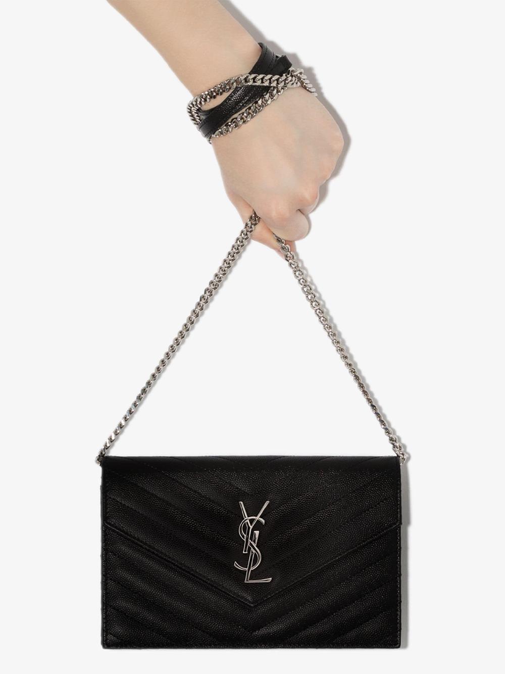 Saint Laurent Cassandre Envelope Chain Wallet