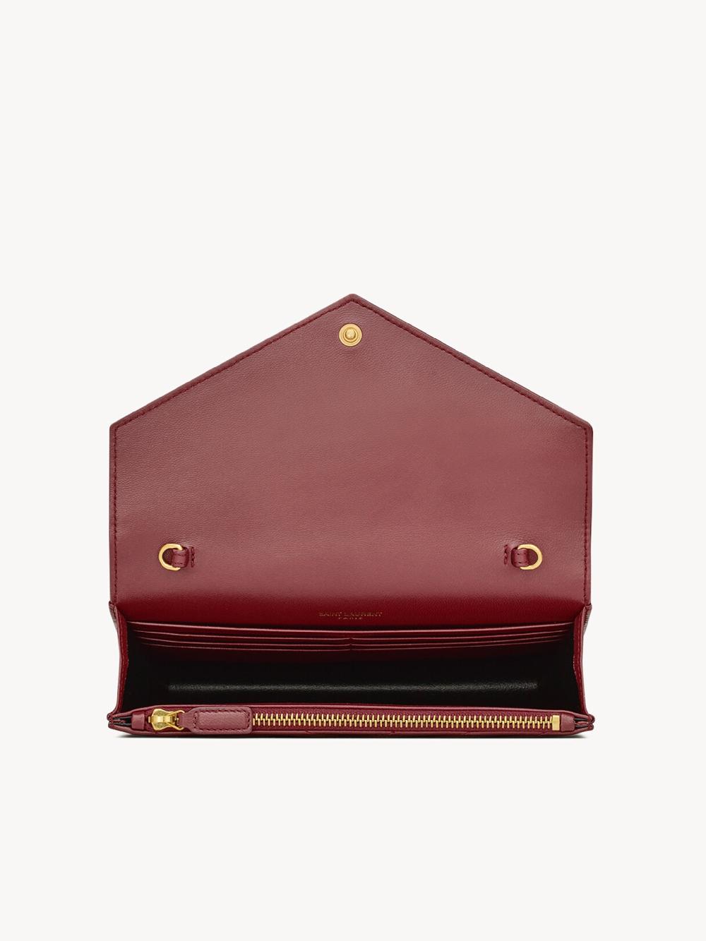 Saint Laurent Cassandre Envelope Chain Wallet