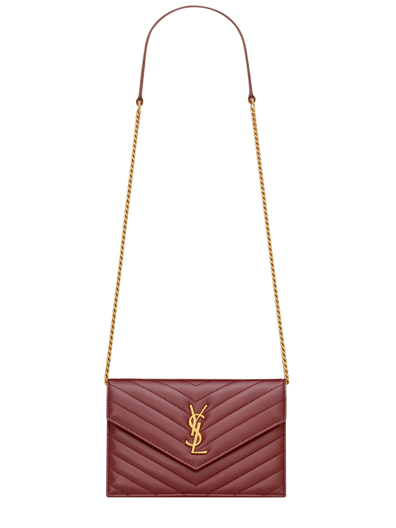 Saint Laurent Cassandre envelope chain wallet