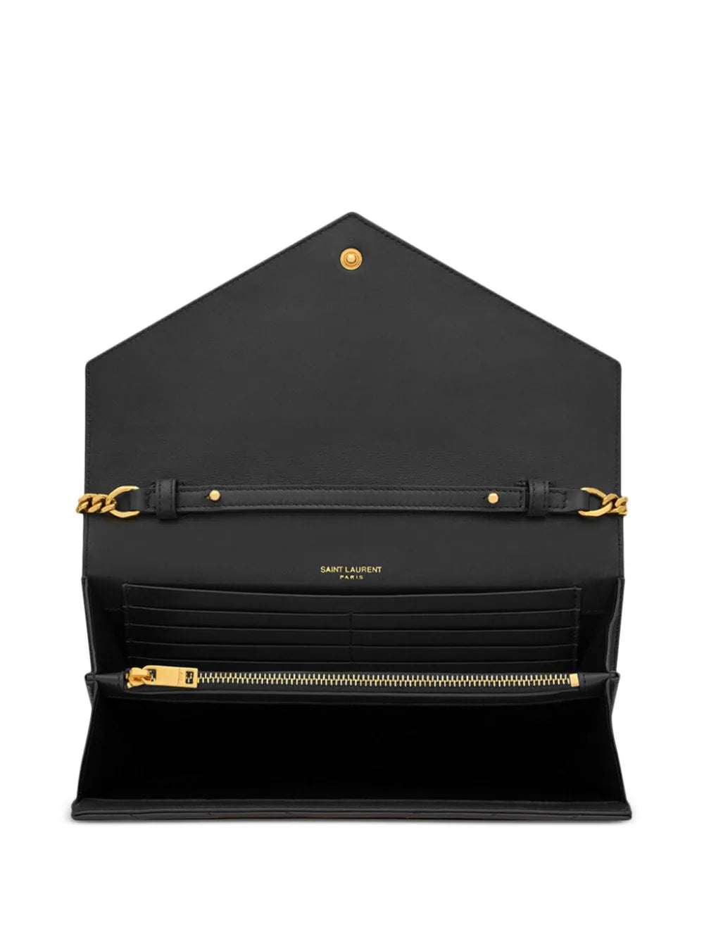 Saint Laurent Cassandre Matelassé Chain Wallet