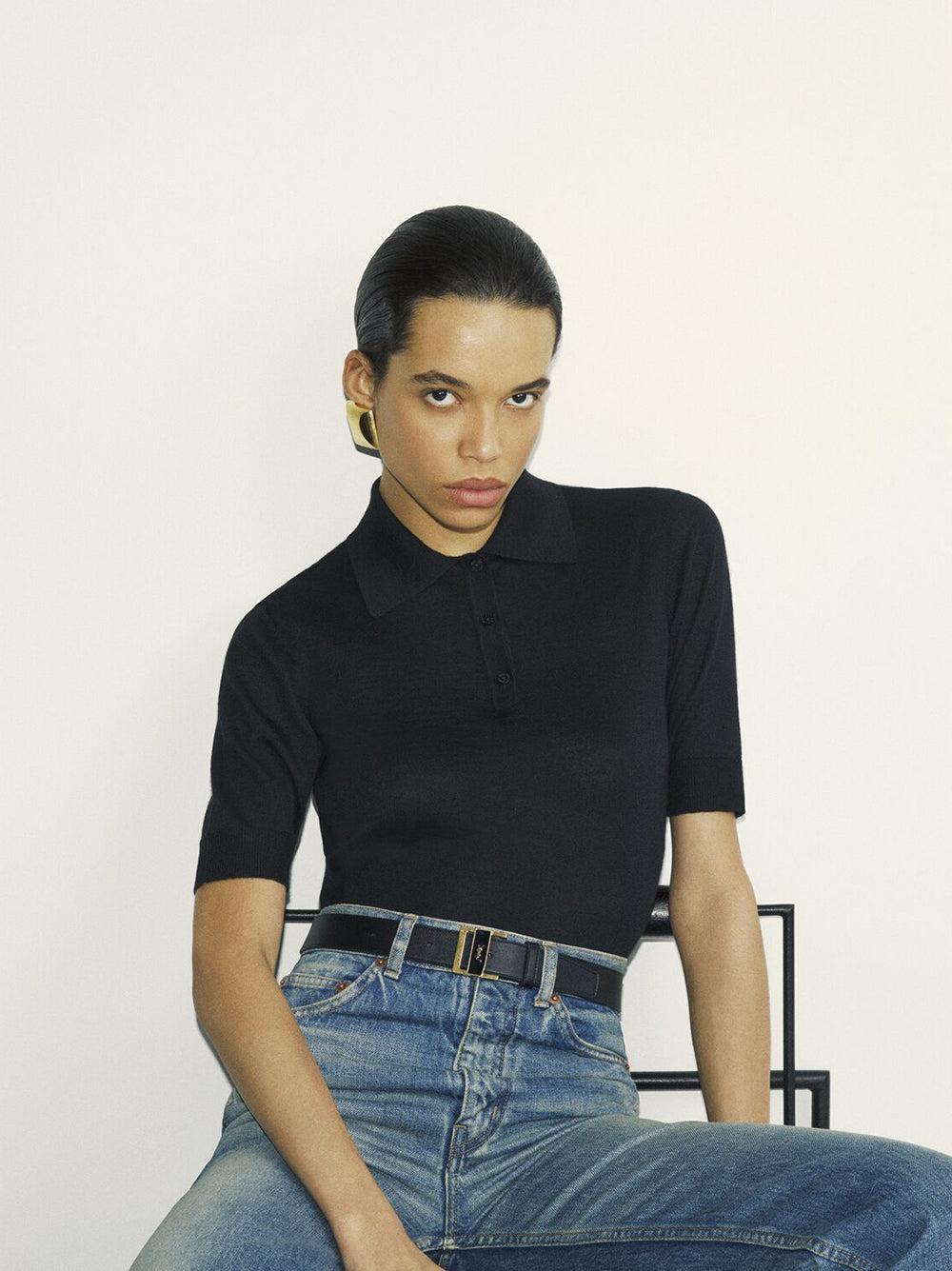 Saint Laurent Cassandre Polo Shirt