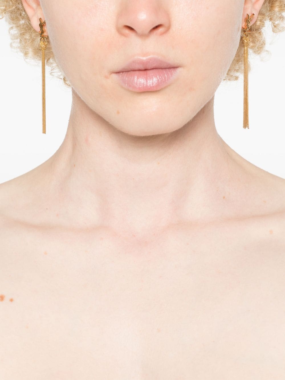Saint Laurent Cassandre Tassel Earrings
