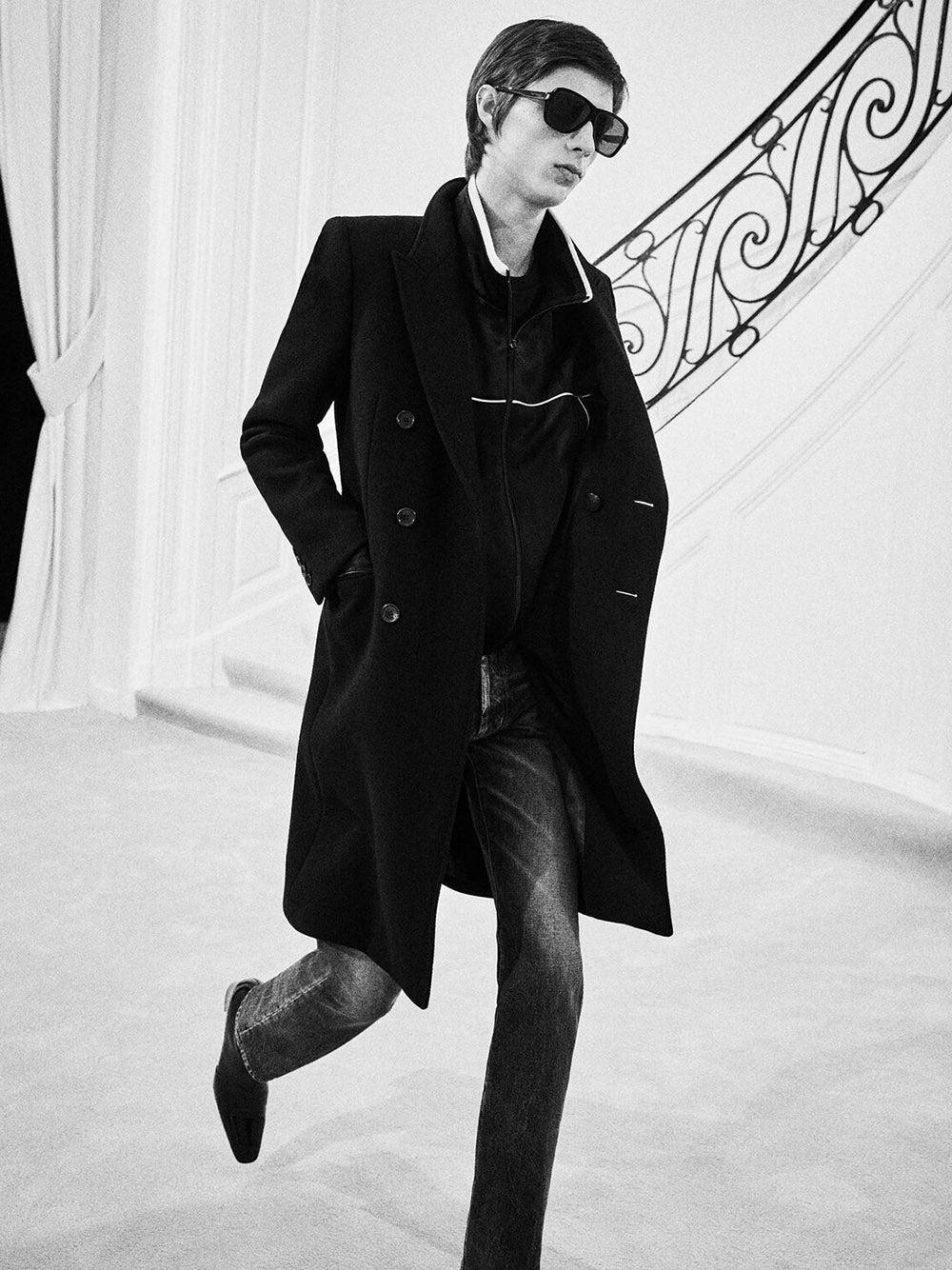 Saint Laurent Double-breasted Wool Coat
