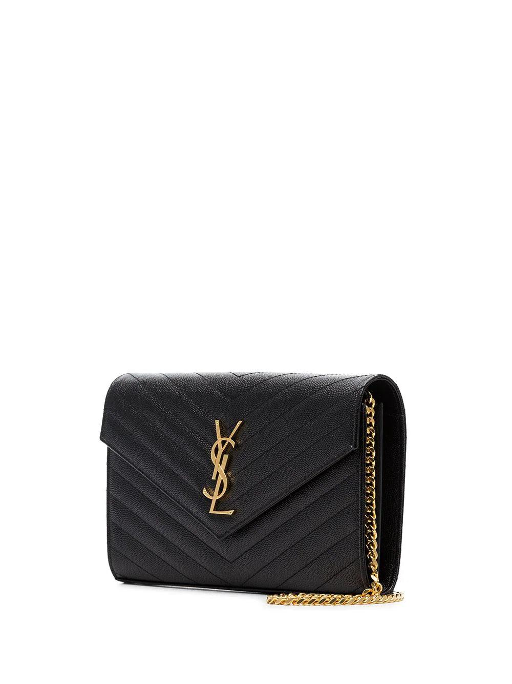 Saint Laurent Monogram Grain De Poudre